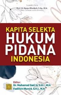 Image of Kapita Selekta Hukum Pidana Indonesia
